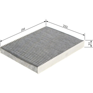 Aktivkohlefilter | AUDI A1,SKODA,SEAT,VW 18 | 1987435596