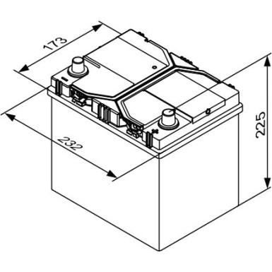 S4 E40 BOSCH | PKW-Batterie EFB | 12V 65Ah 650A | 0 092 S4E 400