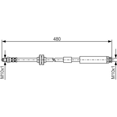 Bremsschlauch | FIAT Punto | 1987476824