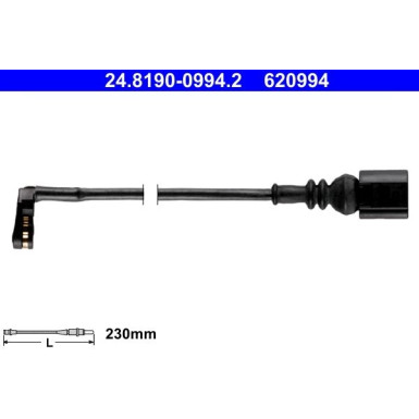 Warnkontakt, Bremsbelagverschleiß | 24.8190-0994.2
