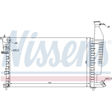 Wasserkühler PKW | CITROEN Berlingo, PEUG Partner | 63716