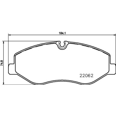 Bremsbelagsatz Db P. Vito 14 | 2206201