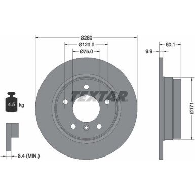 Bremsscheibe Bmw T. E36 90-/E46 Unbelüftet | 92055703