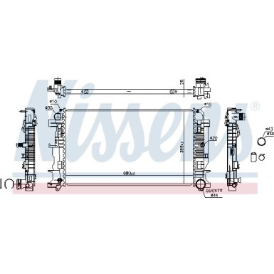 Wasserkühler PKW | MERCEDES Sprinter 06 | 67156A