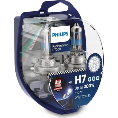 H7 12V 55W PX26d RacingVision GT200 2 St. Philips | 2-STK Doppelpackung | 12972RGTS2