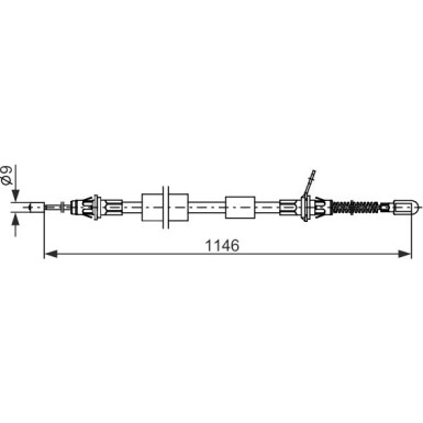 Handbremsseil re | CHRYSLER Voyager | 1987482695