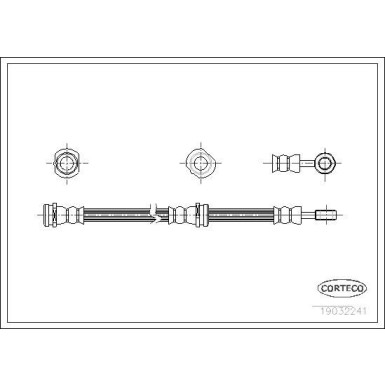CORTECO Bremsschlauch | 19032241