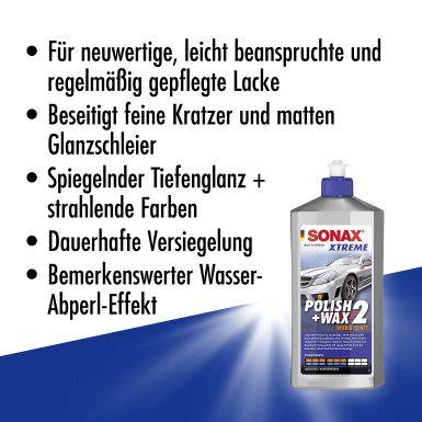 SONAX | Xtreme Polish & Wax 2 500ml | 02072000