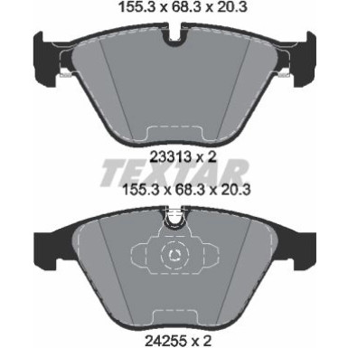 Bremsbelagsatz Bmw P. E90 320-325/E84 X1 07 | 2331301