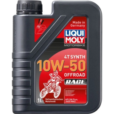 Liqui Moly Motorbike 4T Synth 10W-50 Offroad Race 1 l | 3051 | 1L Dose Kunststoff