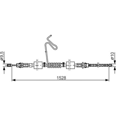 Handbremsseil li | FORD Transit | 1987477178