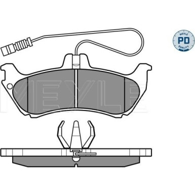 Bremsbelagsatz Db T. W163 Ml 98-05 | 025 231 9017/PD