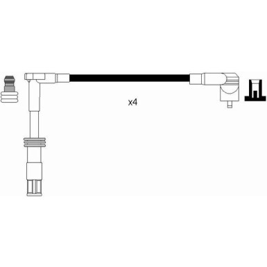 RC-AR903 NGK | Zündkabelsatz | ALFA GT 1.8 TS,11.03 | 8597