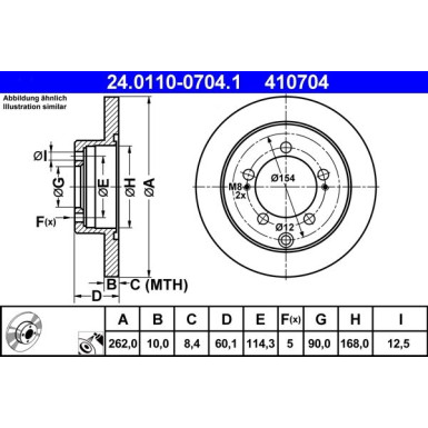 Bremsscheibe | 24.0110-0704.1