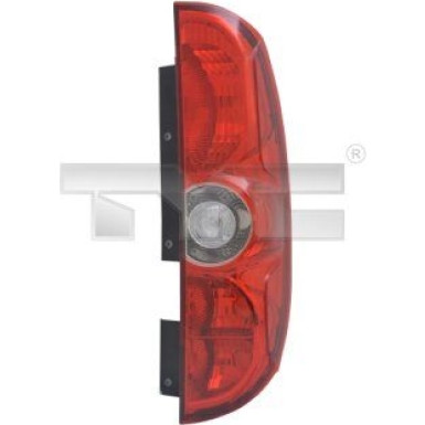 Heckleuchte L O K-PLATTE ROT WEISS | FIAT DOBLO TÜREN 2,10-2,15/OPE COMBO TÜREN 2,12 | 2525,658,1