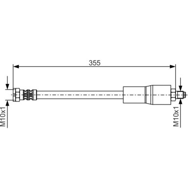 Bremsschlauch VA | BMW E38 94 | 1987476751