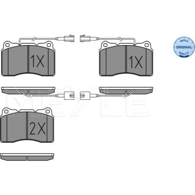 Bremsbelagsatz Alfa S. 159/166/Brera/Spider Mit Sensor | 025 230 9216/W