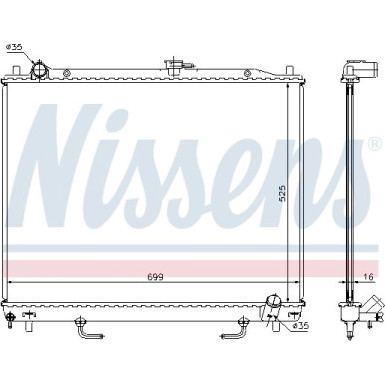 Wasserkühler PKW | MITSUBISHI Pajero,Shogun | 68181A