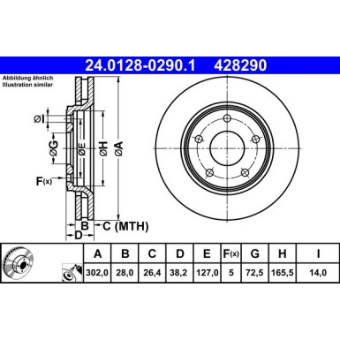 Bremsscheibe | 24.0128-0290.1