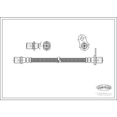 CORTECO Bremsschlauch | 19032207