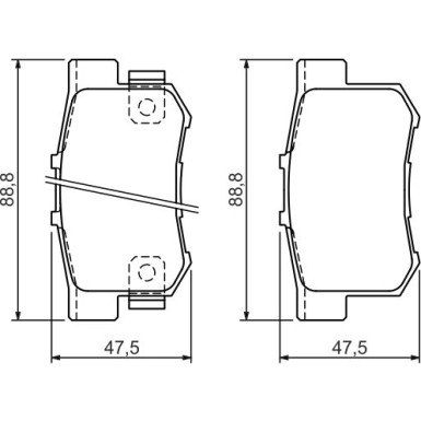 Bremsklötze | HONDA,FIAT | 0 986 494 358