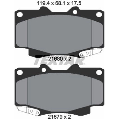 Bremsbelagsatz Toyota P. Hi-Lux 06 | 2168003