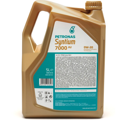 PETRONAS Syntium 7000 AV 0W-20 | 5 Liter | 70410M12EU