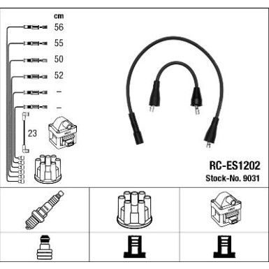 RC-ES1202 NGK | Zündkabelsatz | SUZUKI SJ410 1.0 81-88 | 9031