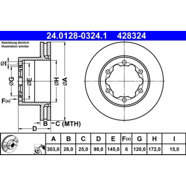 Bremsscheibe | 24.0128-0324.1