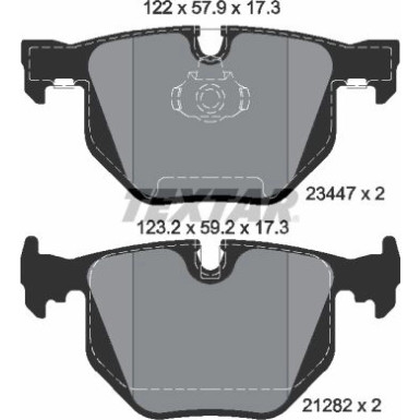 Bremsbelagsatz Bmw T. E65 01- 730-735 | 2344702