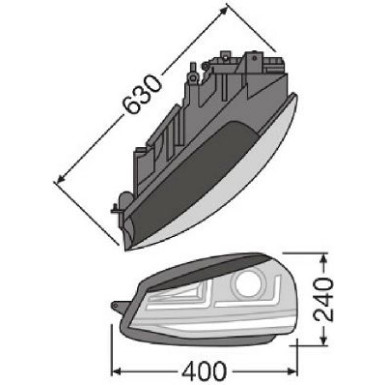 Osram | LEDriving® Golf VII LED Scheinwerfer, GTI Edition als Halogenersatz | LEDHL103-GTI