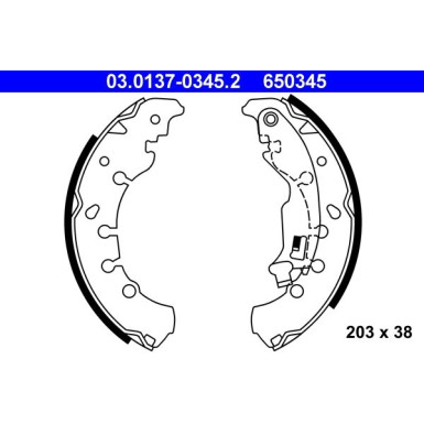 Bremsbackensatz | 03.0137-0345.2