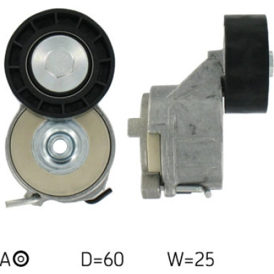 Spannrolle Nebentrieb | Citroen Berlingo, Peugeot 206 | VKM 33161