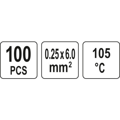 Satz Zinnhemd, 0,25-6 mm2, 100 St | YT-81450