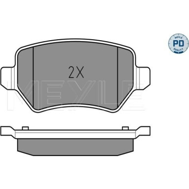 Bremsbelagsatz Opel T. Astra G/Zafira 97- , System: Lucas Girling | 025 234 1715/PD