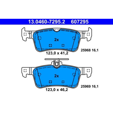 Bremsbelagsatz Peugeot T. 308 1.2-2.0 13 | 13.0460-7295.2