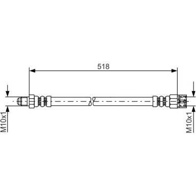 Bremsschlauch | MERCEDES | 1987481007