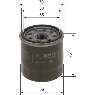 Ölfilter | KIA,HYUNDAI,RENAULT | F 026 407 142