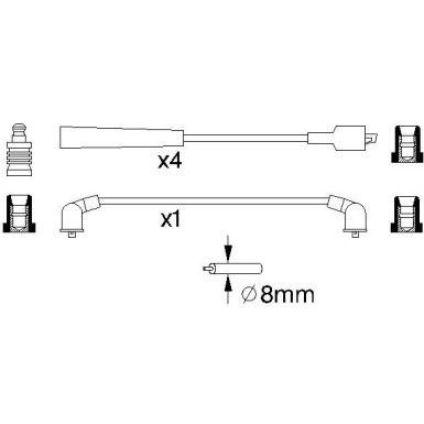 Zündleitungssatz | FORD | 0 986 357 129