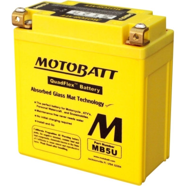 Motorrad Batterie 12V 7Ah/90A P+ (Abmessungen: 120X60X130/130) | MB5U