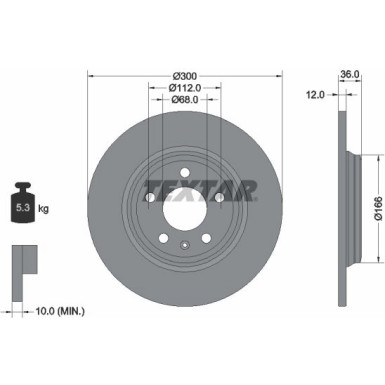 Bremsscheibe Audi T. A4 2.0-3.0 Tdi/Tfsi 15 | 92282803