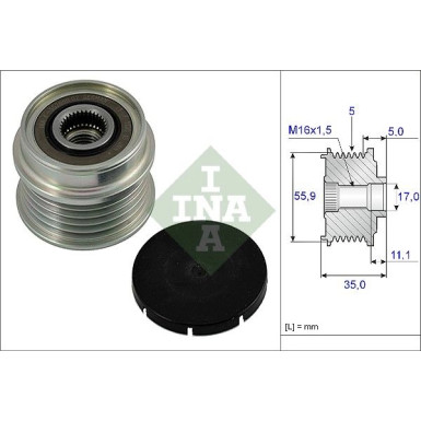 Generatorfreilauf | AUDI,SEAT,SKODA,VW | 535 0005 10