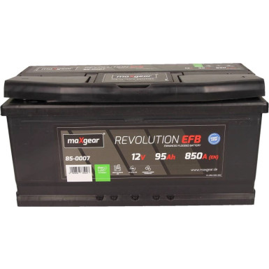 Maxgear Autobatterie 12V 95Ah/850A L- 353X175X175 Efb Für Fahrzeuge Mit Start/Stopp-System | 85-0007