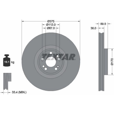 Bremsscheibe | 92346705