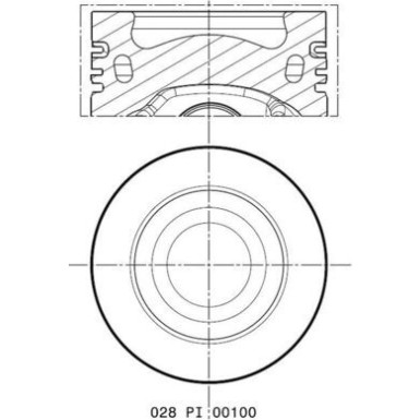 Kolben | 028 PI 00100 001