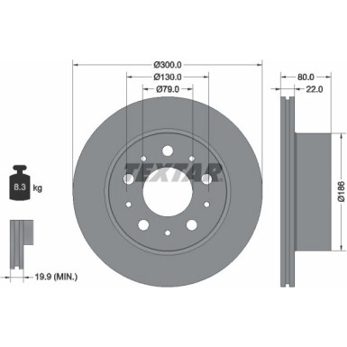 Bremsscheibe | 92284303