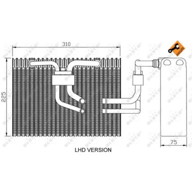 Verdampfer, Klimaanlage | 36100