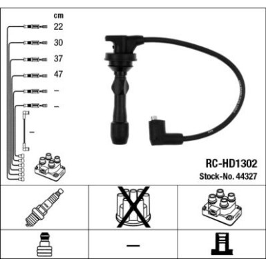 RC-HD1302 NGK | Zündkabelsatz | HYUNDAI i10, KIA Rio 11 | 44327