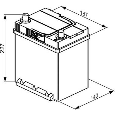 S4 030 BOSCH | PKW-Batterie | 12V 40Ah 330A | 0 092 S40 300