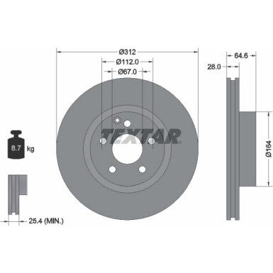 Bremsscheibe Db P. W211 02 | 92115305